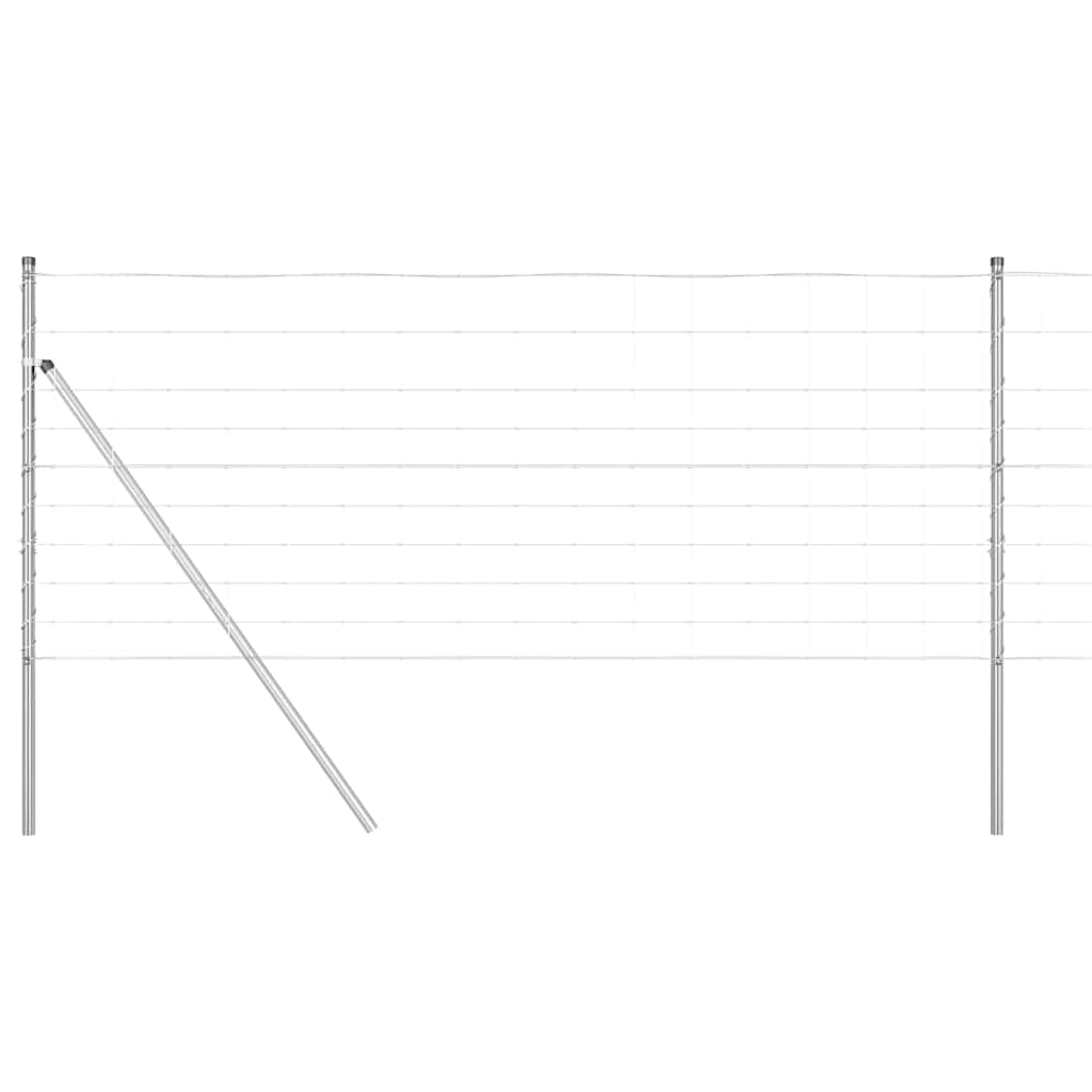 vidaXL Ogrodzenie spawane do mocowania w gruncie 50 x 1 m (S x W)