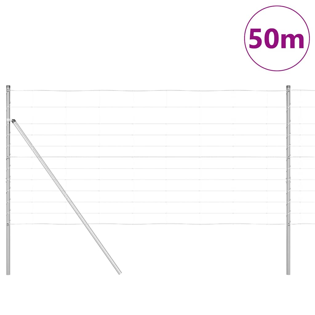 vidaXL Ogrodzenie spawane do mocowania w gruncie 50 x 1,2 m (S x W)