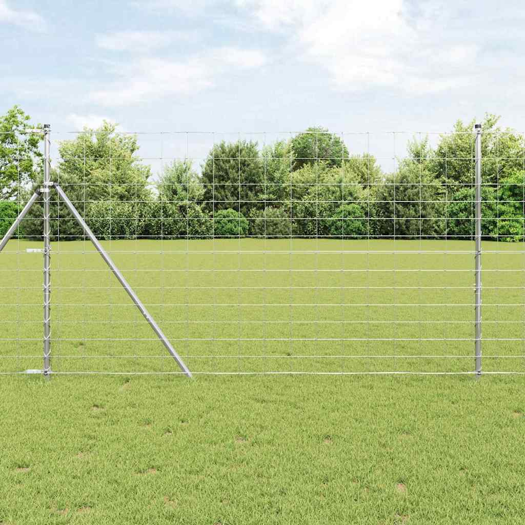 vidaXL Ogrodzenie spawane do mocowania w gruncie 50 x 1,4 m (S x W)