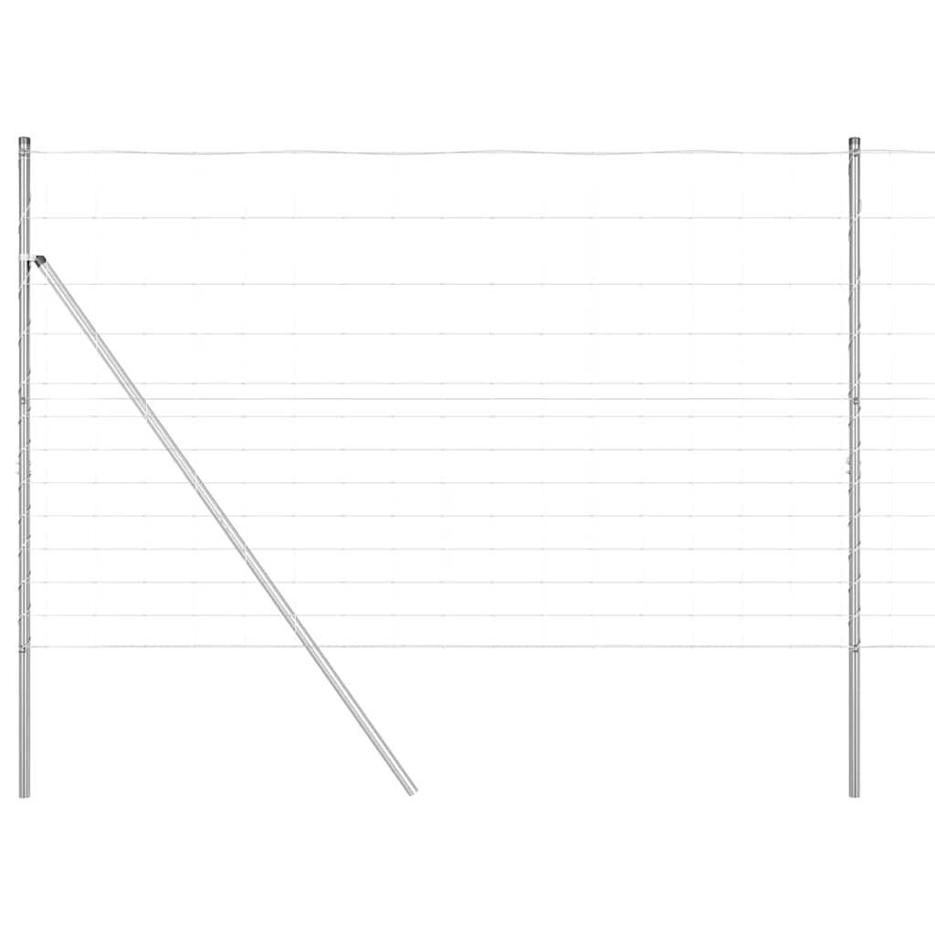vidaXL Ogrodzenie spawane do mocowania w gruncie 50 x 1,5 m (S x W)