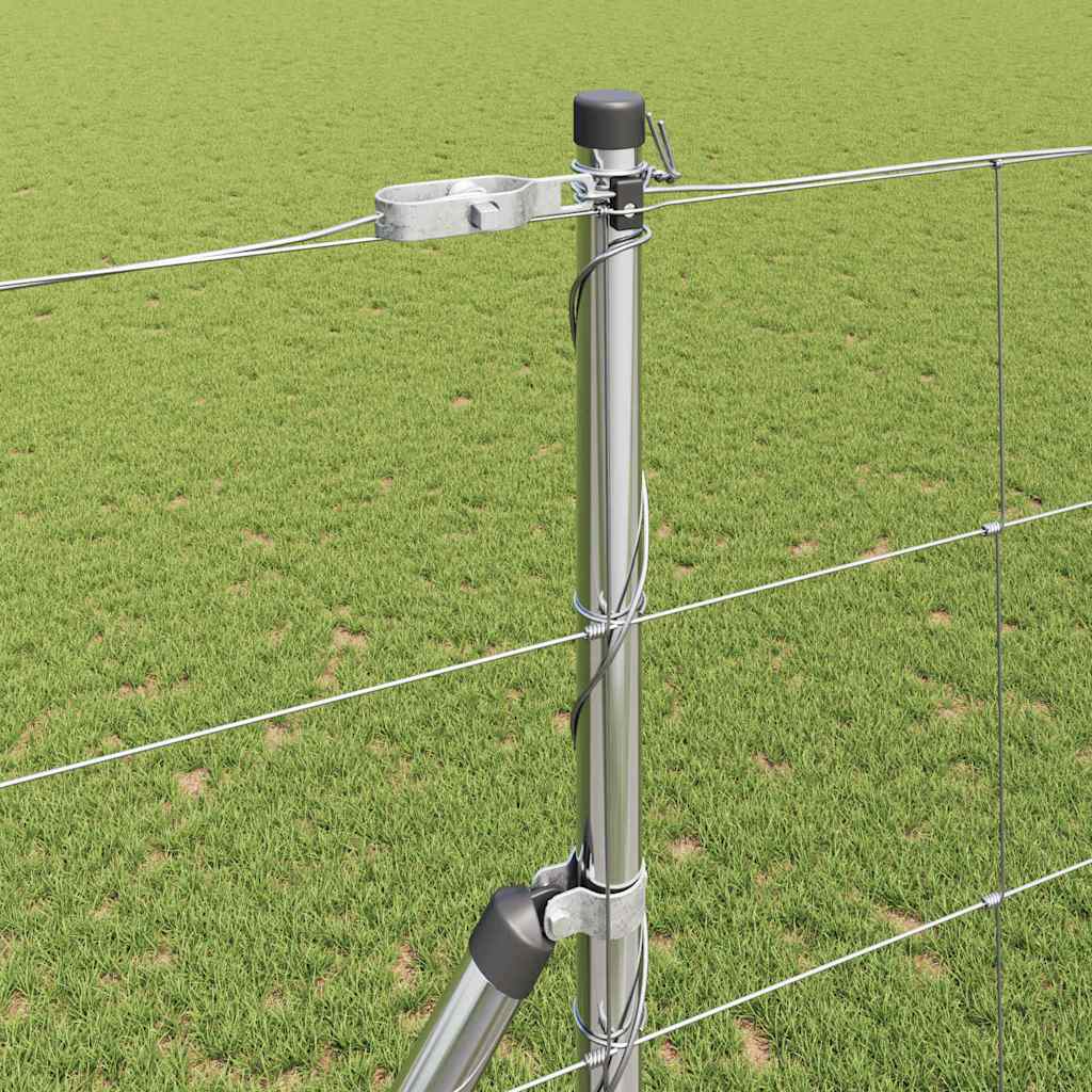 vidaXL Ogrodzenie spawane do mocowania w gruncie 50 x 1,5 m (S x W)