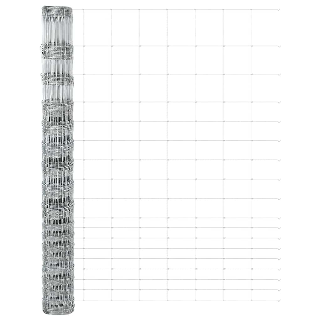 vidaXL Ogrodzenie spawane do mocowania w gruncie 50 x 1,5 m (S x W)