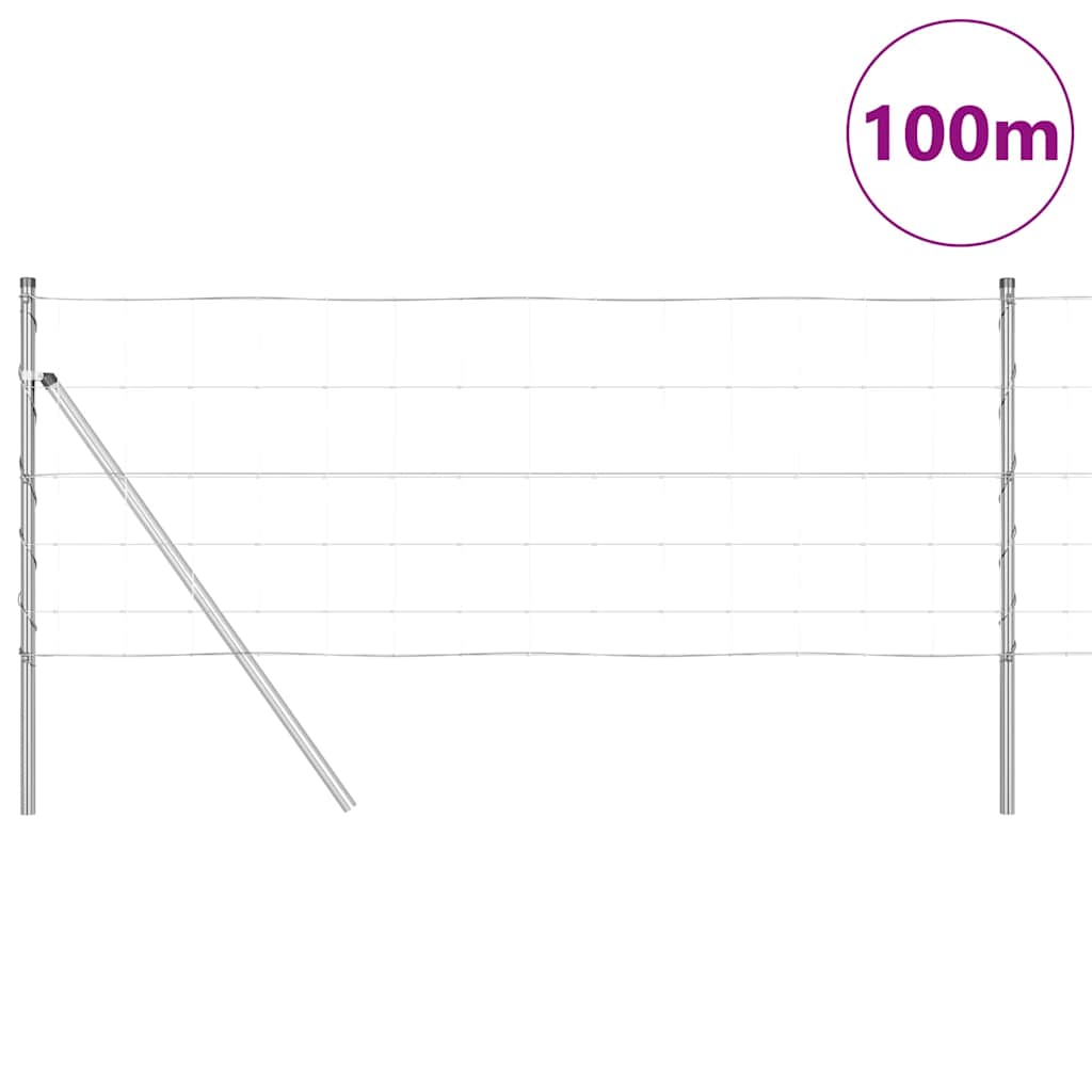 vidaXL Ogrodzenie spawane do mocowania w gruncie 100 x 0,8 m (S x W)