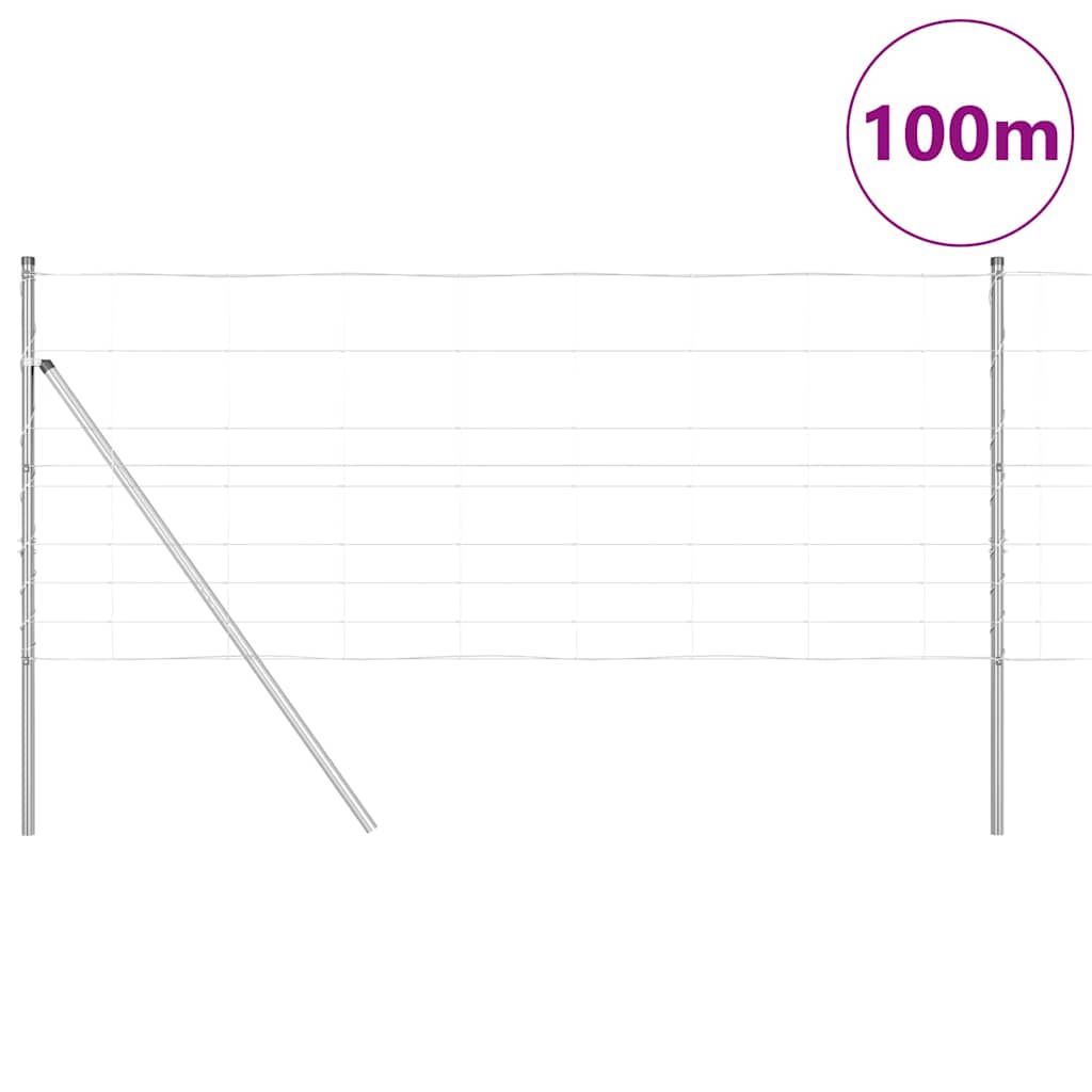 vidaXL Ogrodzenie spawane do mocowania w gruncie 100 x 1 m (S x W)