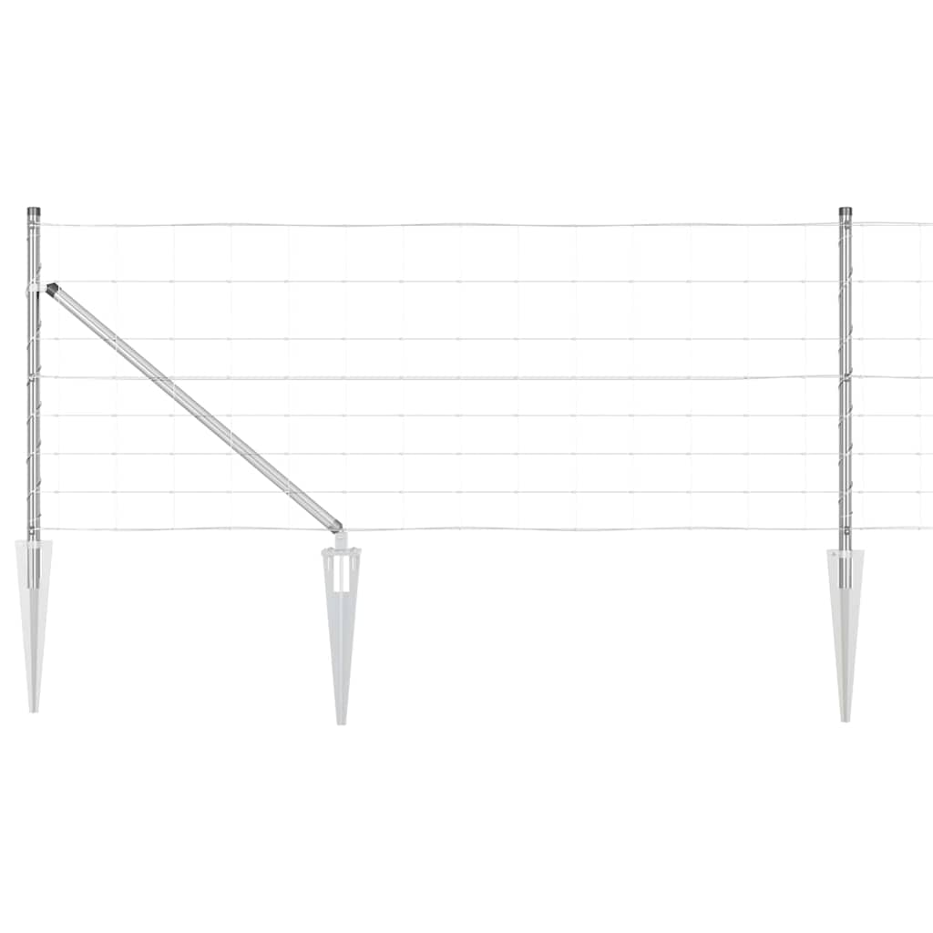 vidaXL Ogrodzenie z drutu spawanego z kolcami 25 x 0,8 m (S x W)