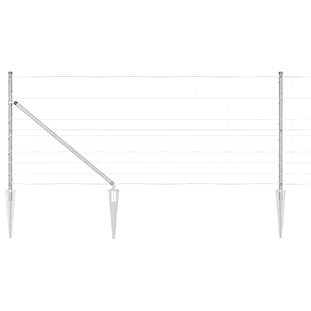 vidaXL Ogrodzenie z drutu spawanego z kolcami 25 x 1 m (S x W)