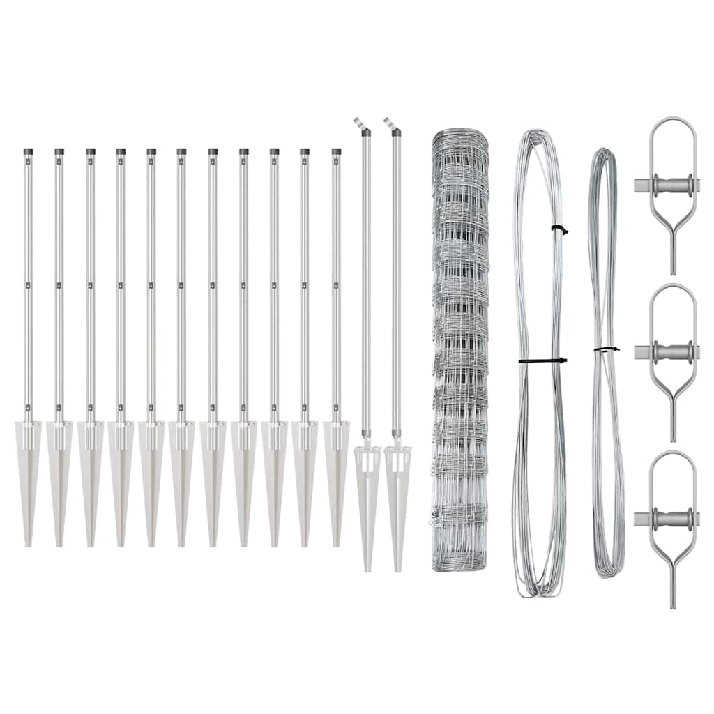 vidaXL Ogrodzenie z drutu spawanego z kolcami 25 x 1,2 m (S x W)