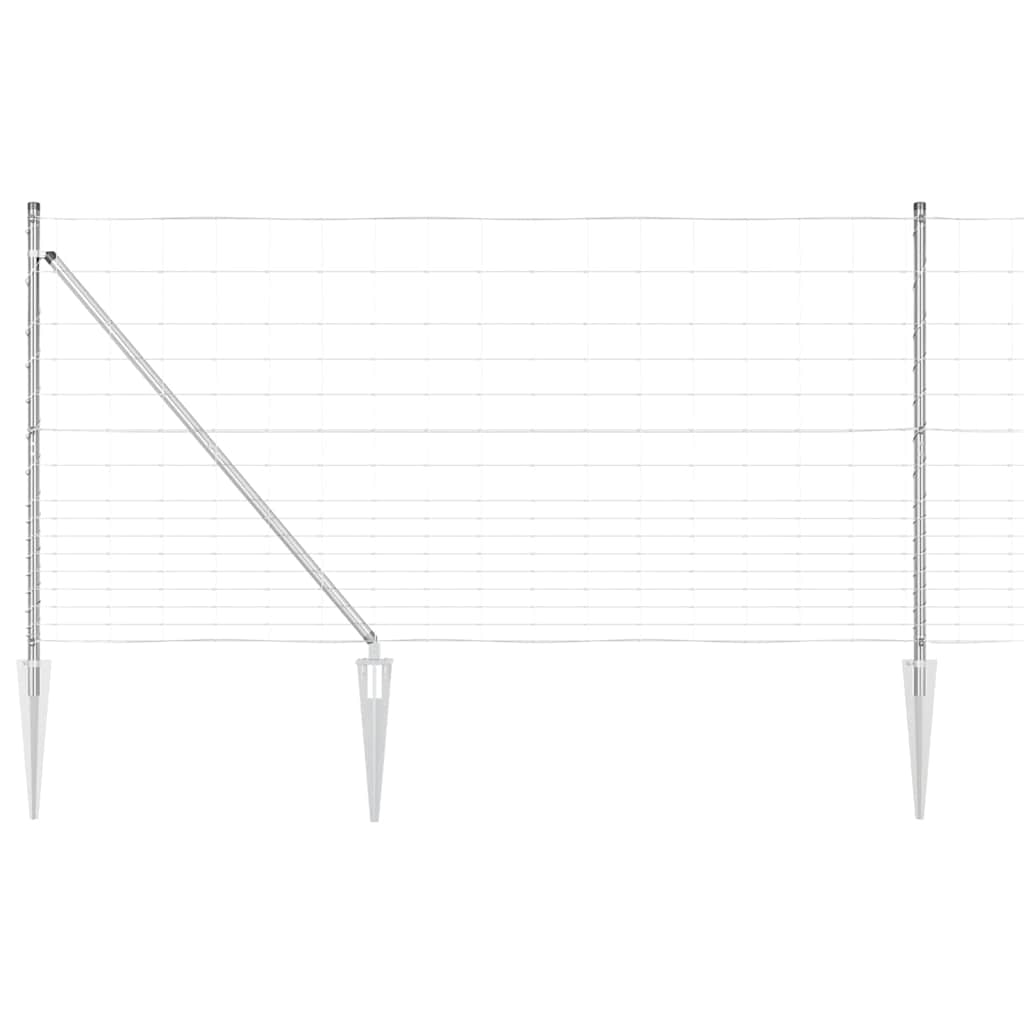 vidaXL Ogrodzenie z drutu spawanego z kolcami 25 x 1,2 m (S x W)