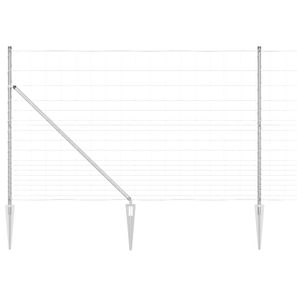 vidaXL Ogrodzenie z drutu spawanego z kolcami 25 x 1,5 m (S x W)