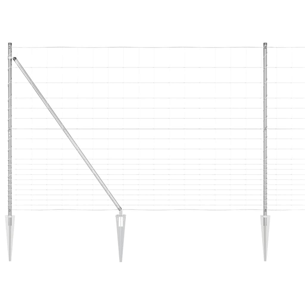 vidaXL Ogrodzenie z drutu spawanego z kolcami 25 x 1,6 m (S x W)