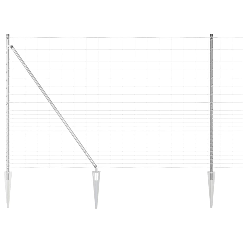 vidaXL Ogrodzenie z drutu spawanego z kolcami 25 x 1,6 m (S x W)