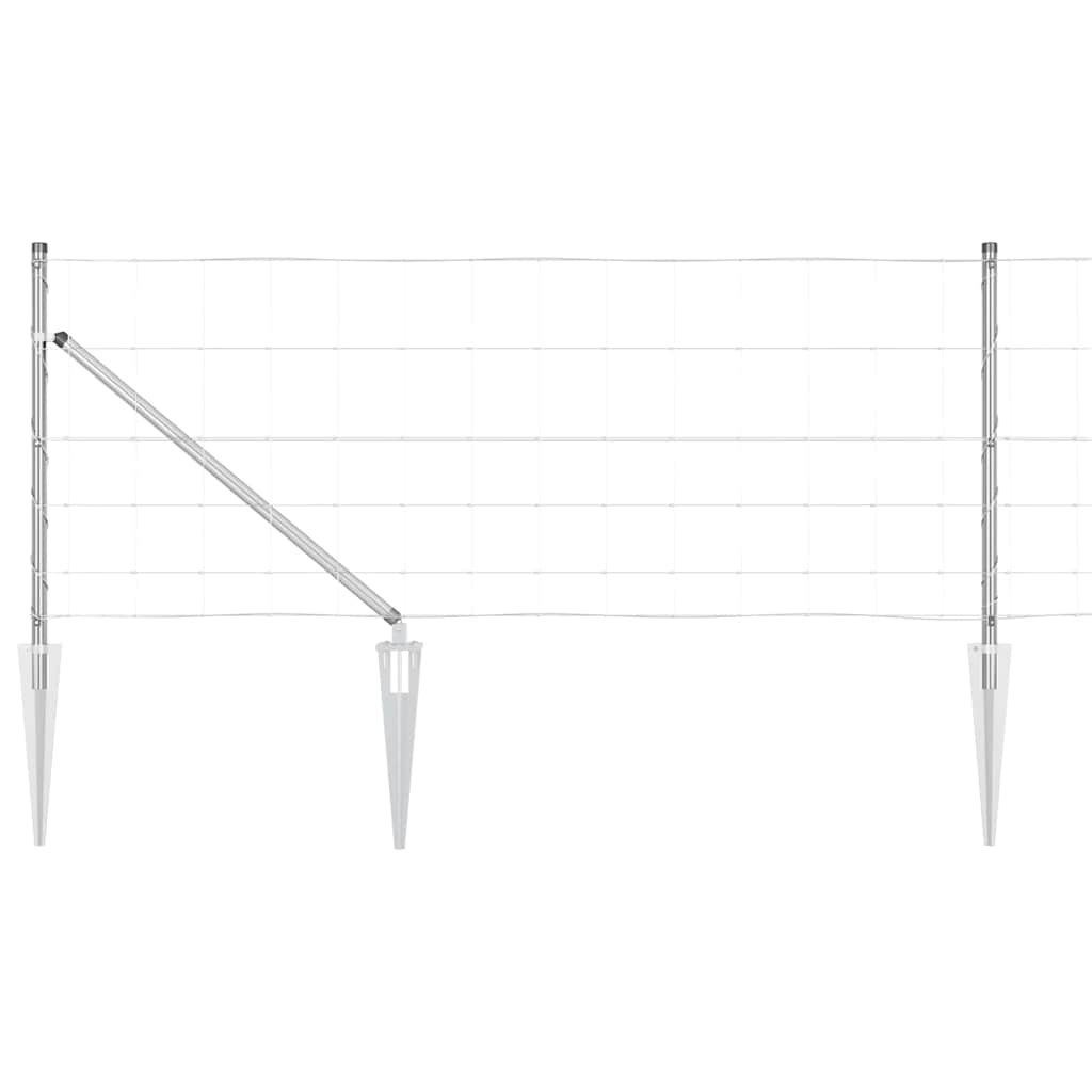 vidaXL Ogrodzenie z drutu spawanego z kolcami 50 x 0,8 m (S x W)