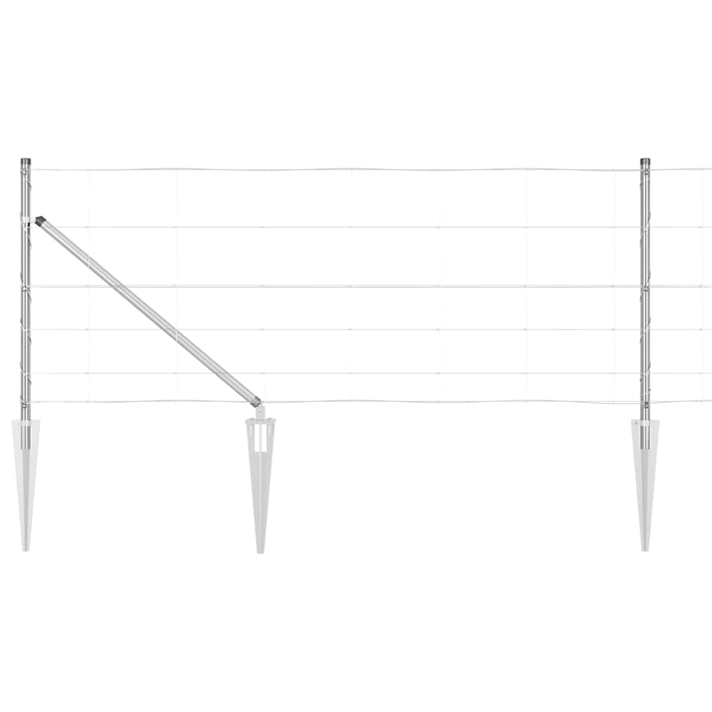 vidaXL Ogrodzenie z drutu spawanego z kolcami 50 x 0,8 m (S x W)