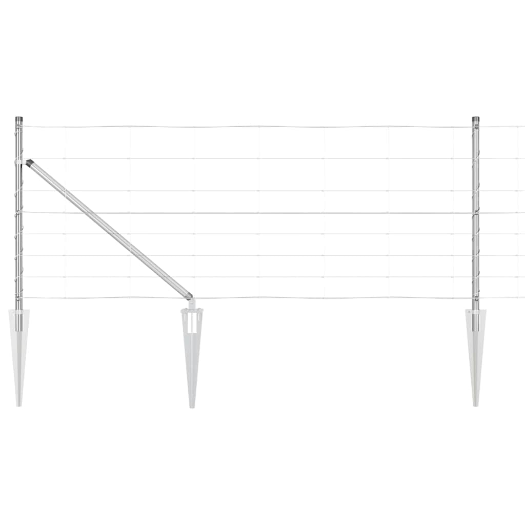 vidaXL Ogrodzenie z drutu spawanego z kolcami 50 x 0,8 m (S x W)