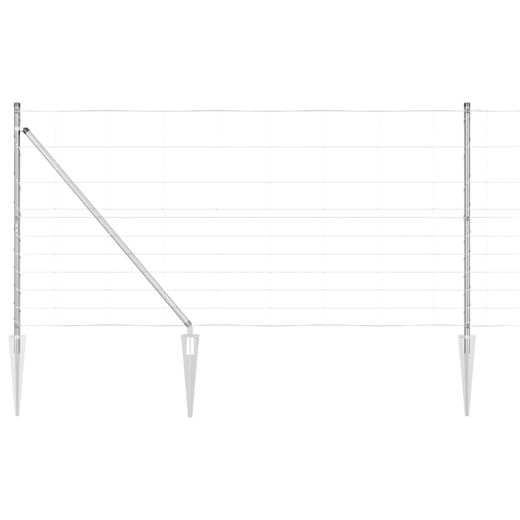 vidaXL Ogrodzenie z drutu spawanego z kolcami 50 x 1,2 m (S x W)