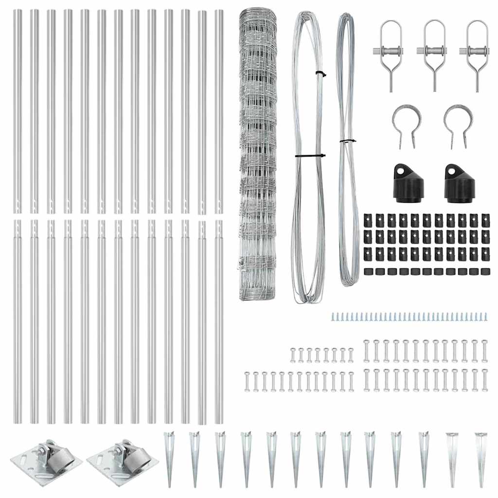 vidaXL Ogrodzenie z drutu spawanego z kolcami 50 x 1,2 m (S x W)
