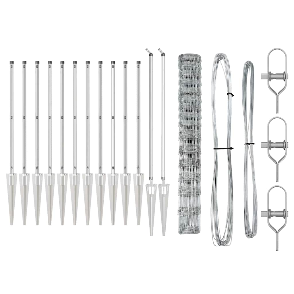 vidaXL Ogrodzenie z drutu spawanego z kolcami 50 x 1,2 m (S x W)