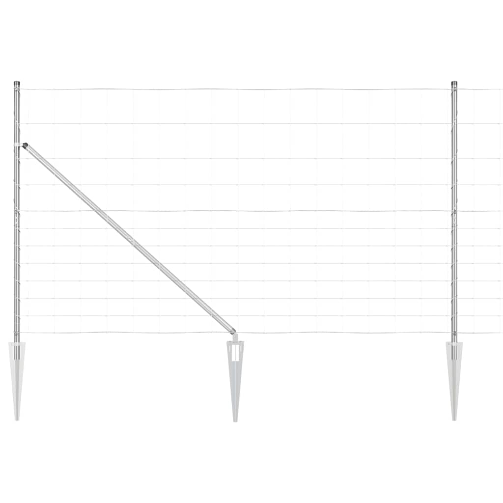 vidaXL Ogrodzenie z drutu spawanego z kolcami 50 x 1,4 m (S x W)