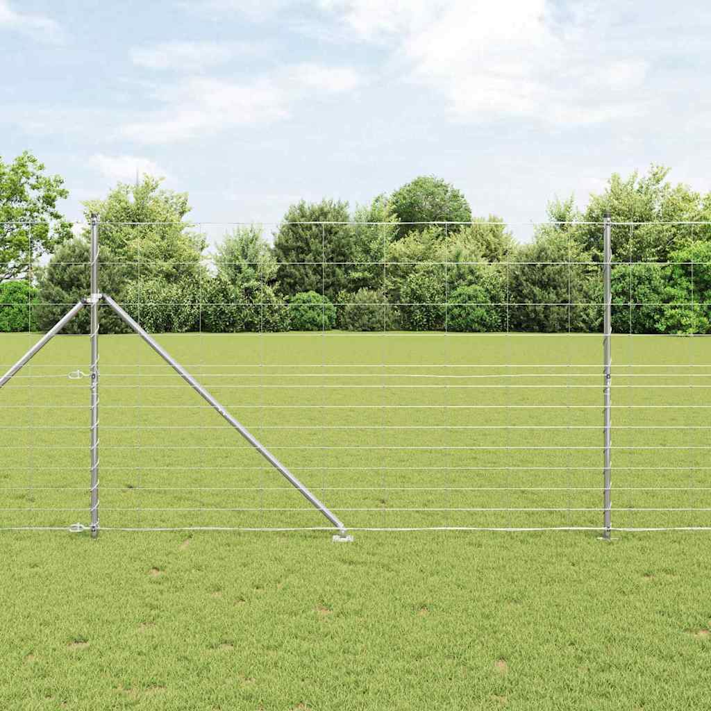 vidaXL Ogrodzenie z drutu spawanego z kolcami 50 x 1,5 m (S x W)