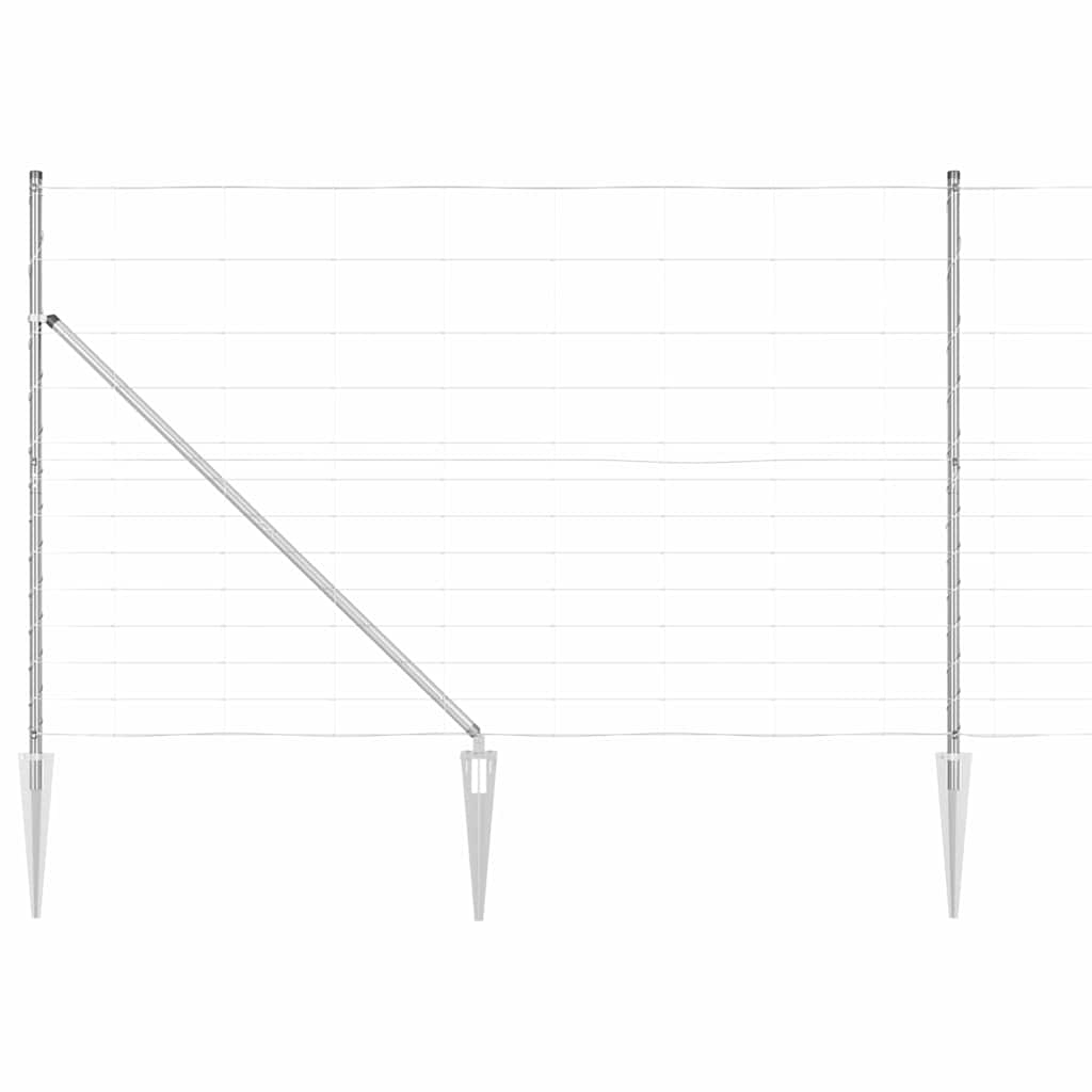 vidaXL Ogrodzenie z drutu spawanego z kolcami 50 x 1,5 m (S x W)