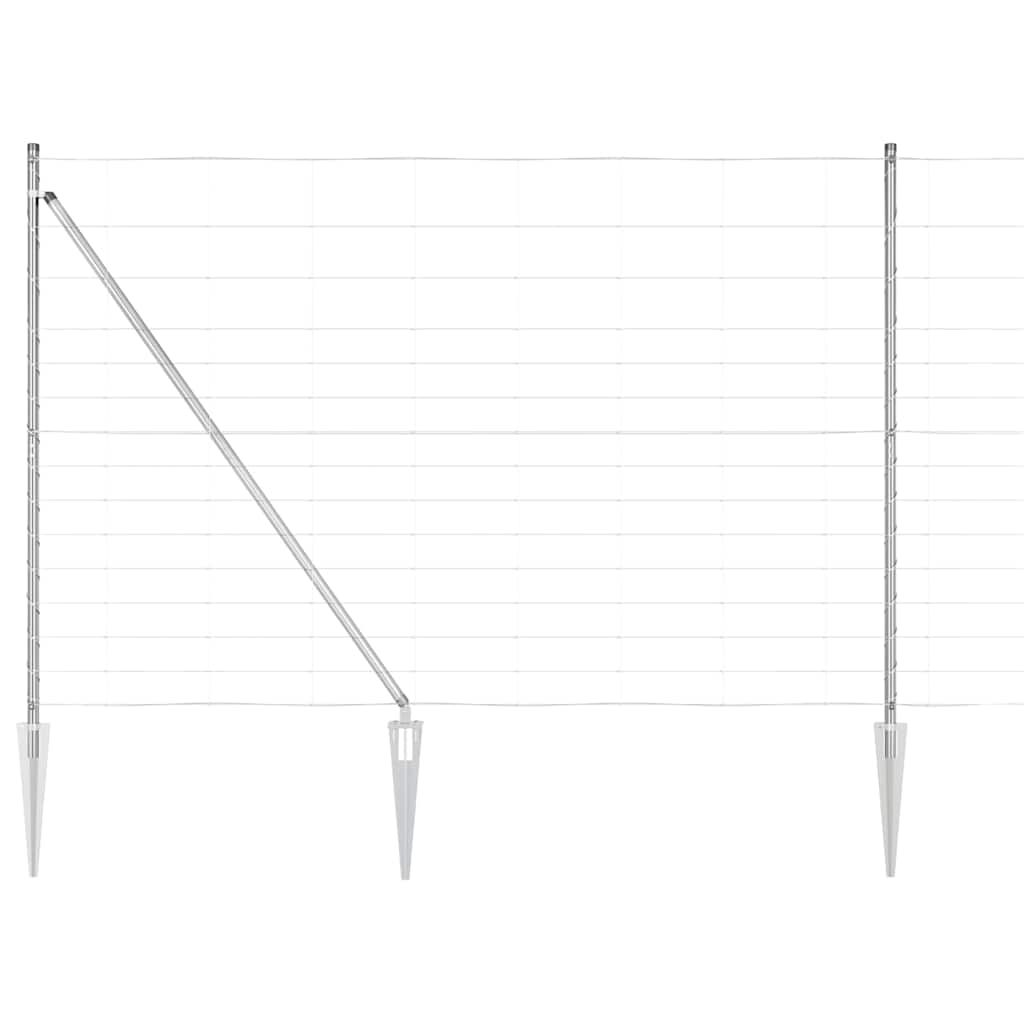 vidaXL Ogrodzenie z drutu spawanego z kolcami 50 x 1,6 m (S x W)