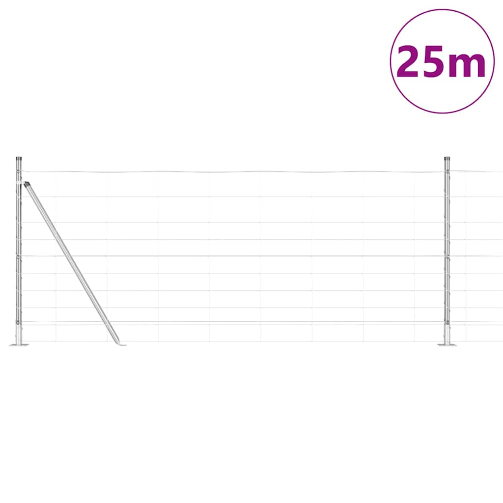 vidaXL Ogrodzenie z drutu spawanego z betonową podstawą