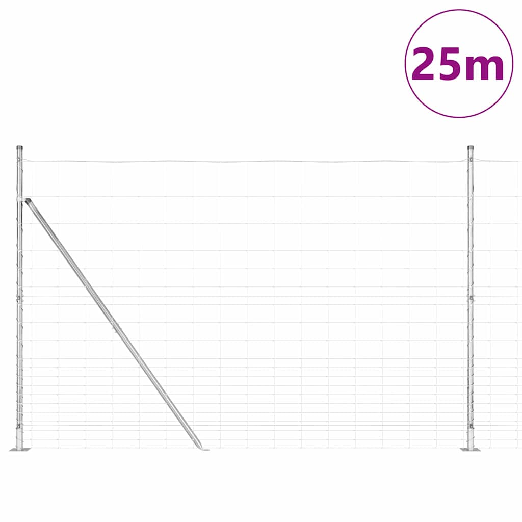 vidaXL Ogrodzenie spawane z betonu 25 x 1,6 m (S x W)