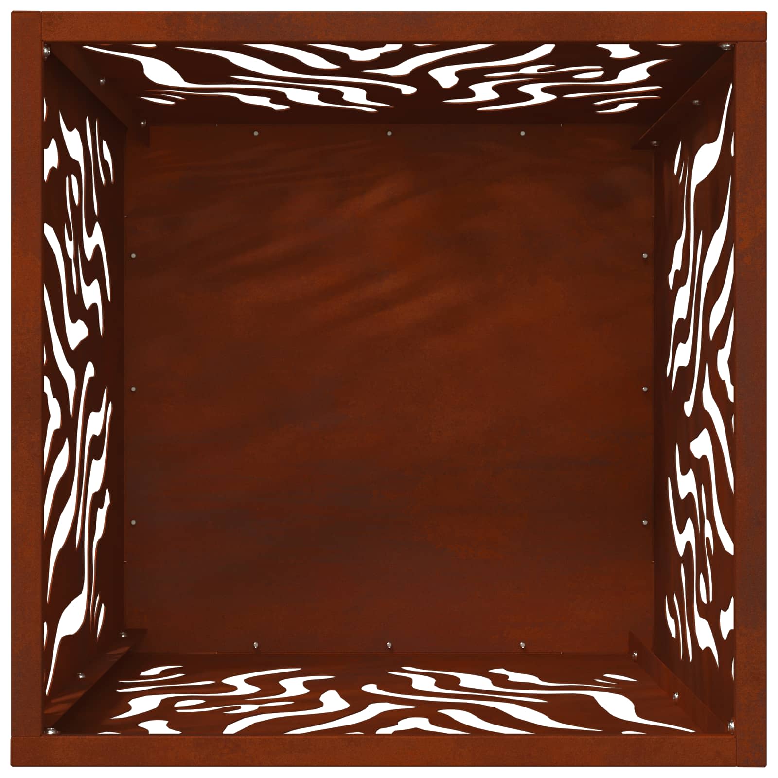 vidaXL Kominek Brązowy 40 x 40 x 40 cm stal kortenowska