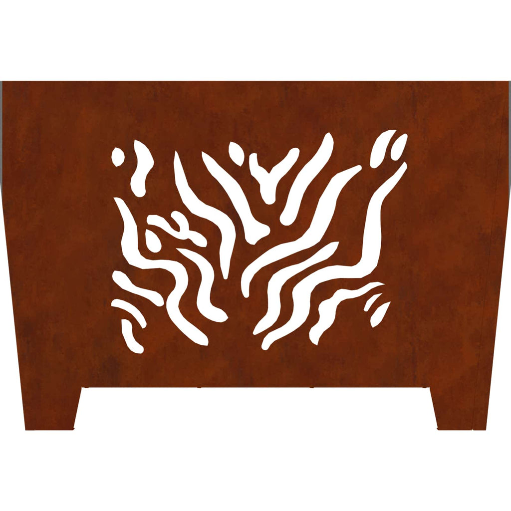 vidaXL Kominek Brązowy 60 x 60 x 40 cm stal kortenowska