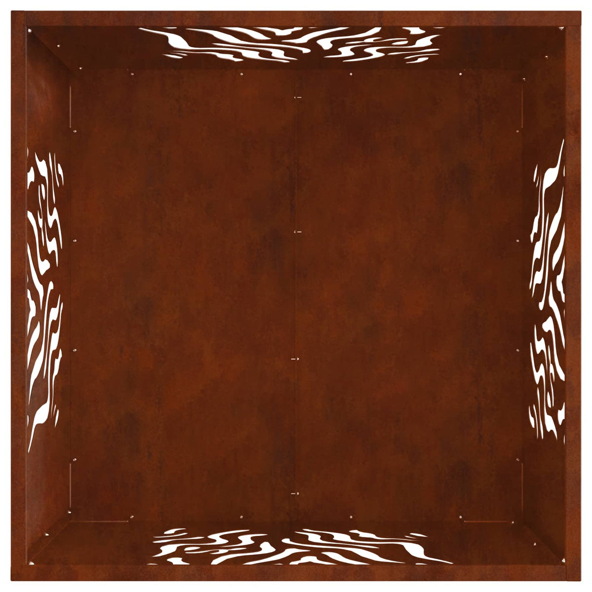 vidaXL Kominek Brązowy 60 x 60 x 40 cm stal kortenowska