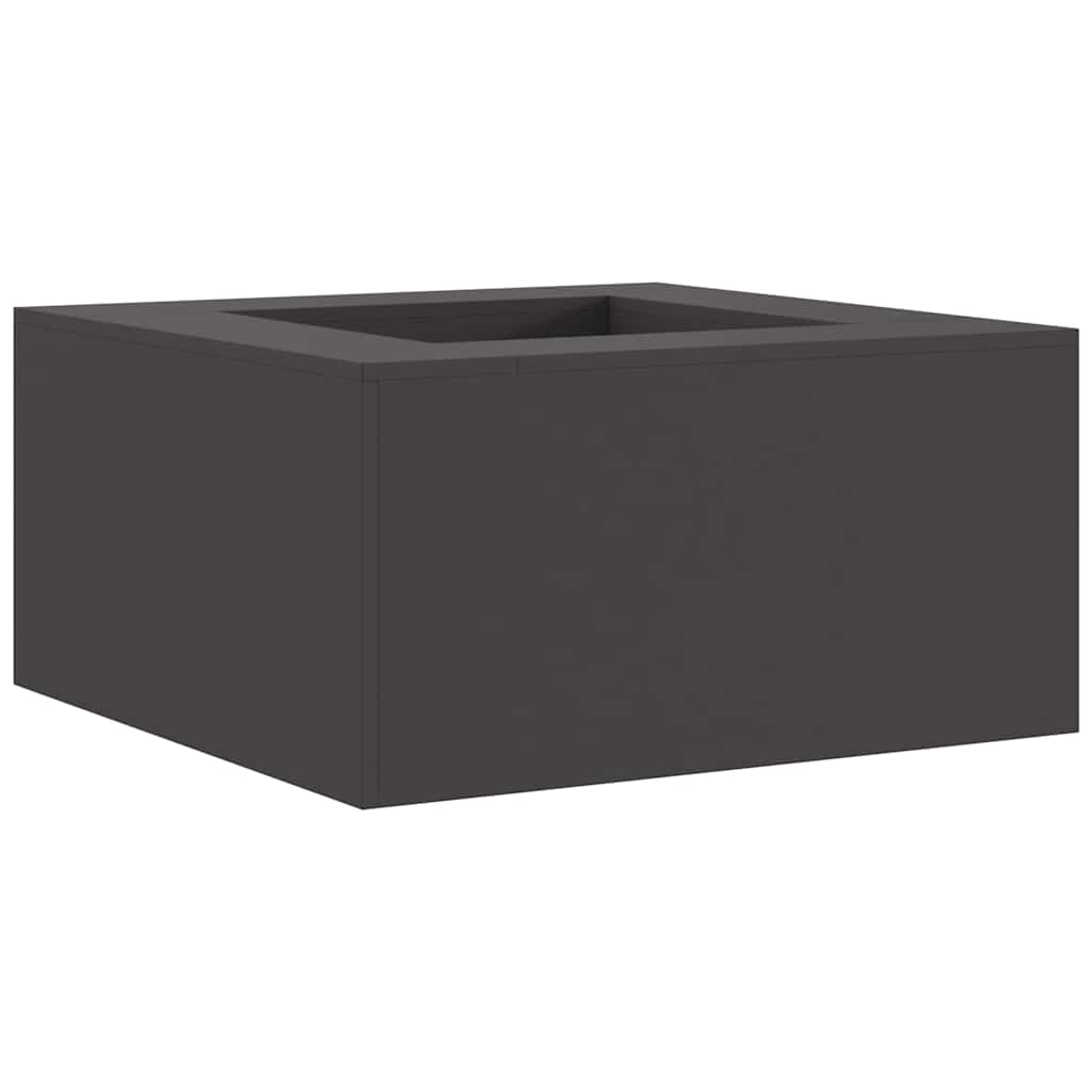 vidaXL Kominek Czarny 80 x 80 x 40 cm Stal
