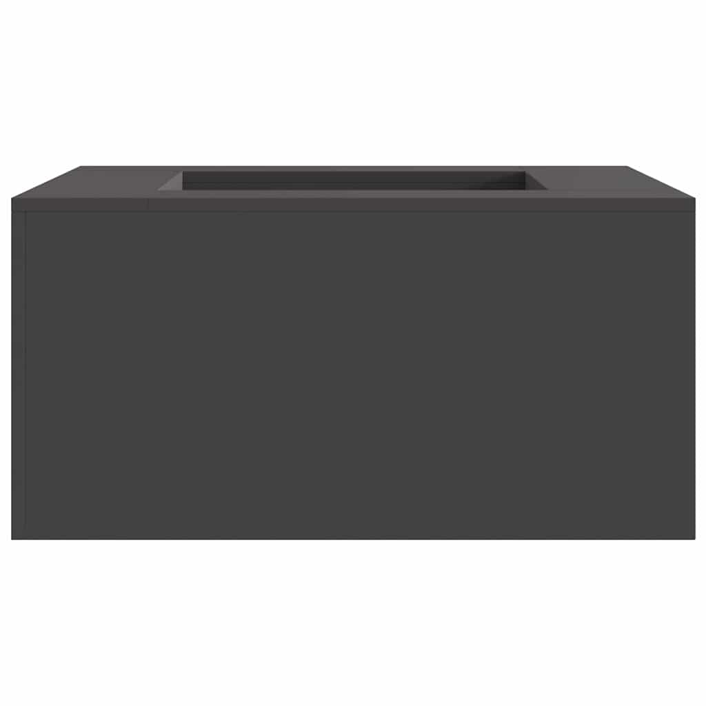 vidaXL Kominek Czarny 80 x 80 x 40 cm Stal
