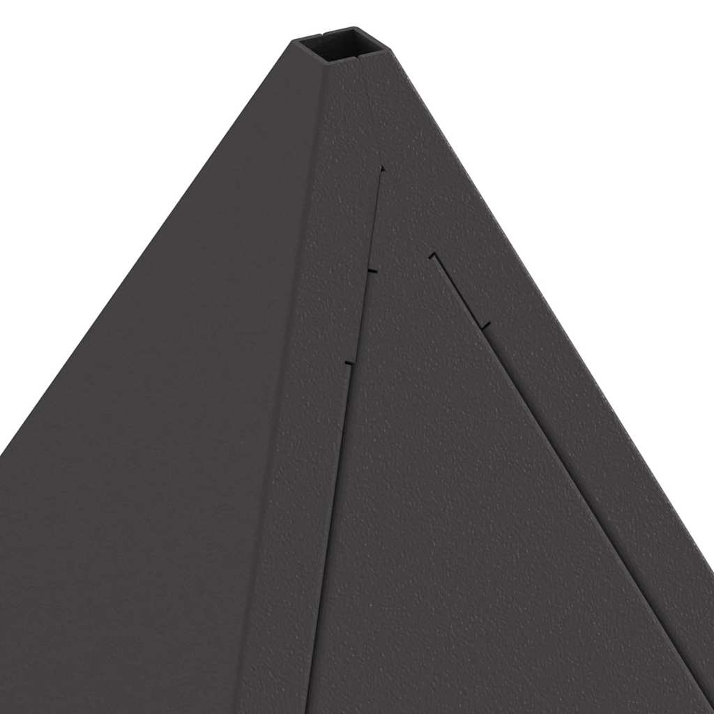 vidaXL Kominek Czarny 50 x 50 x 51 cm stal kortenowska