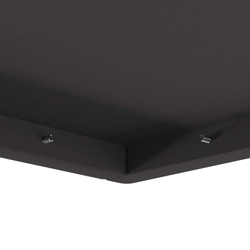 vidaXL Kominek Czarny 80 x 80 x 40 cm Stal
