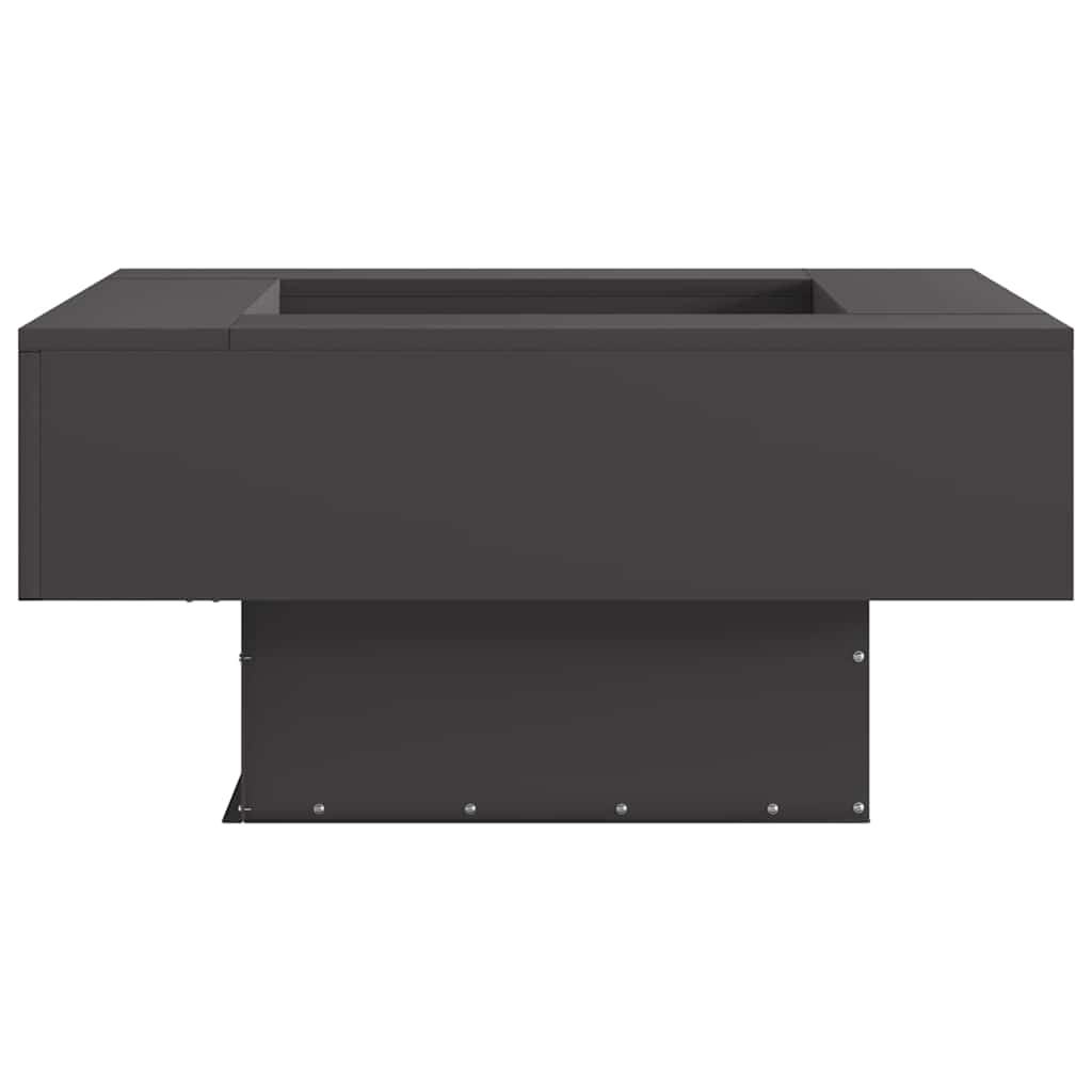 vidaXL Kominek Czarny 80 x 80 x 40 cm Stal