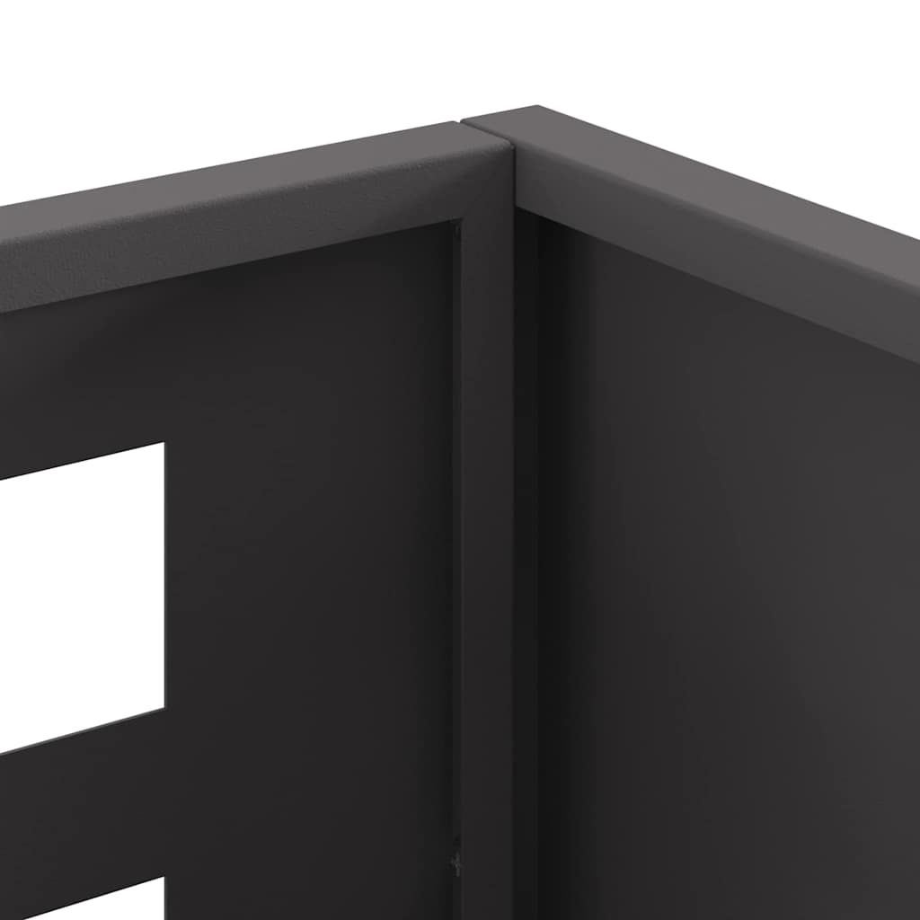 vidaXL Kominek Czarny 50 x 30 x 40 cm Stal