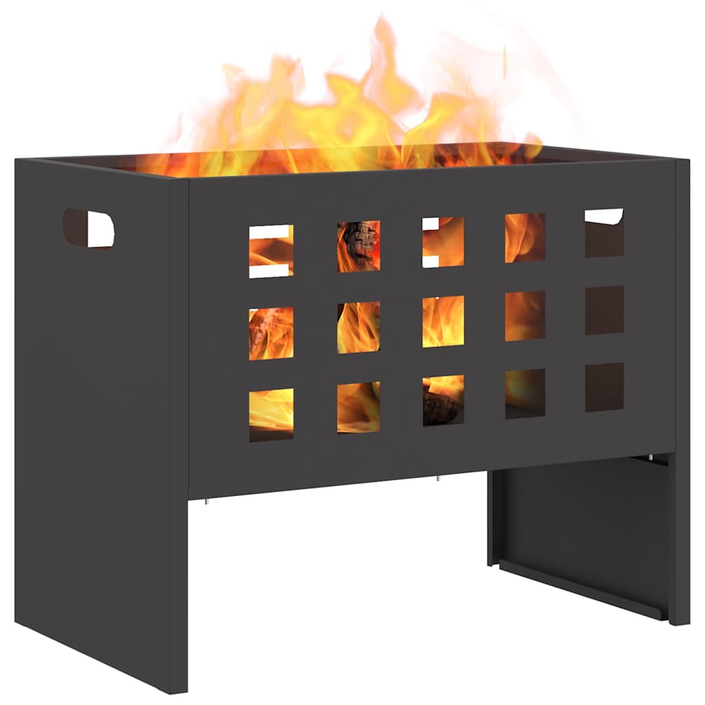 vidaXL Kominek Czarny 50 x 30 x 40 cm Stal
