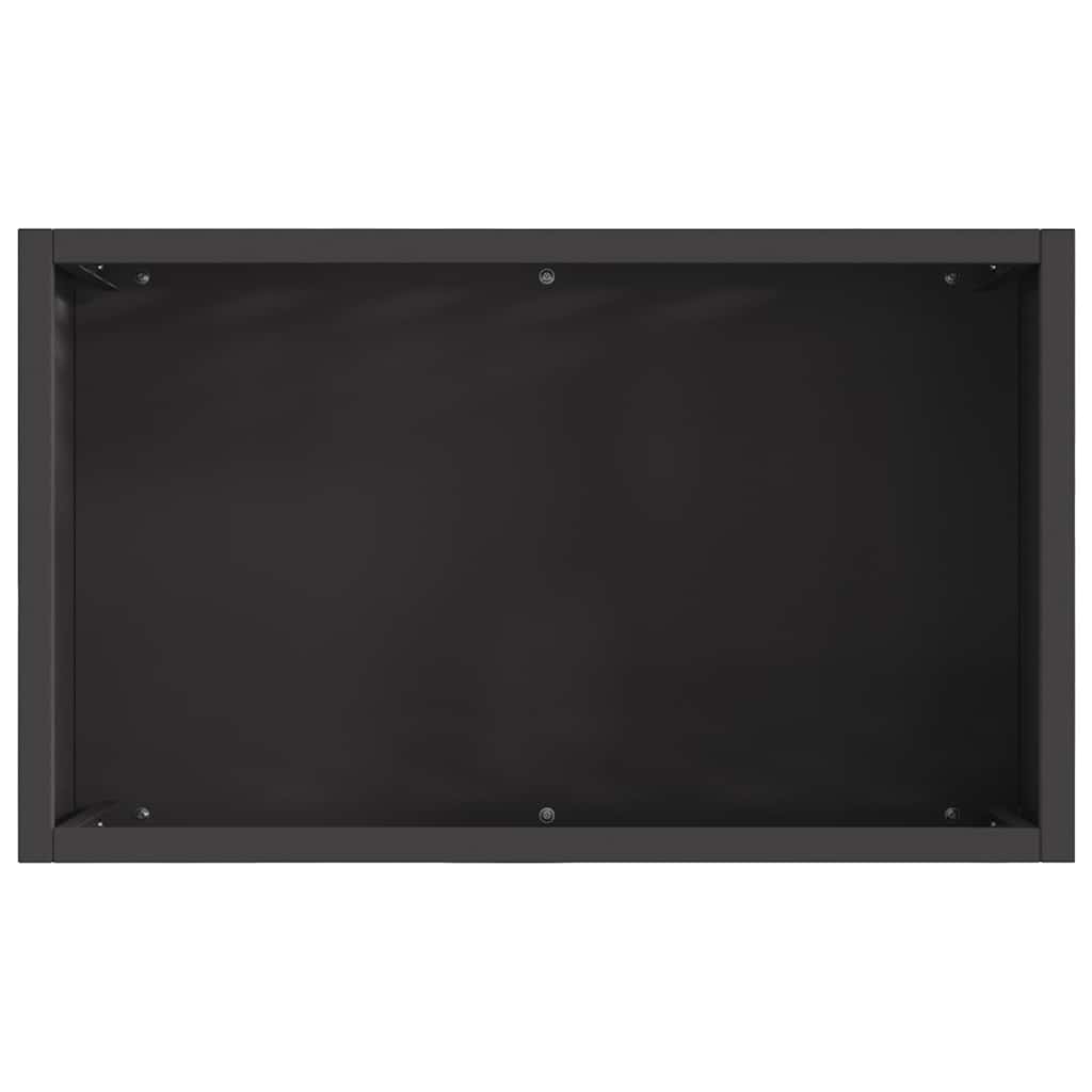 vidaXL Kominek Czarny 50 x 30 x 40 cm Stal
