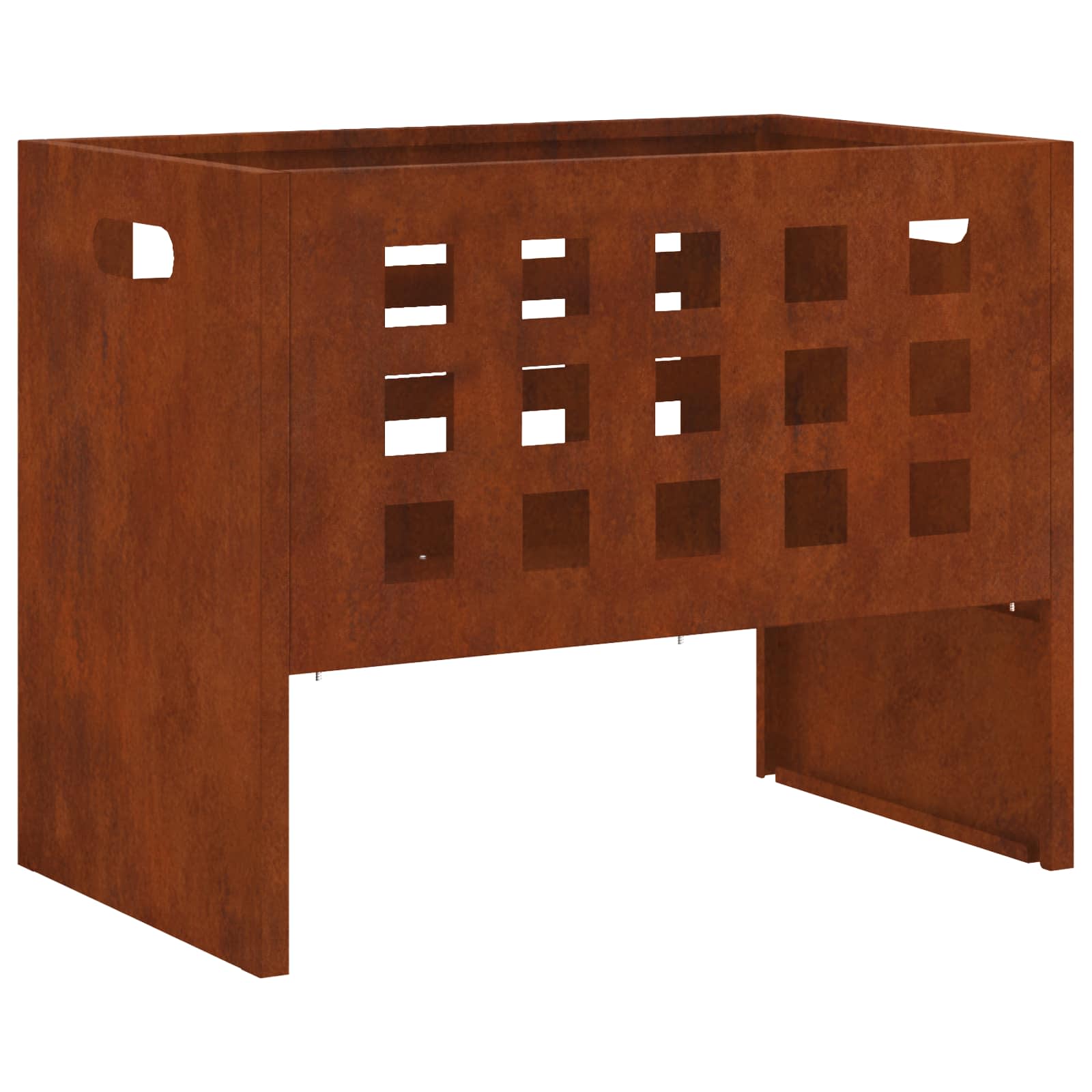 vidaXL Kominek Brązowy 50 x 30 x 40 cm Stal