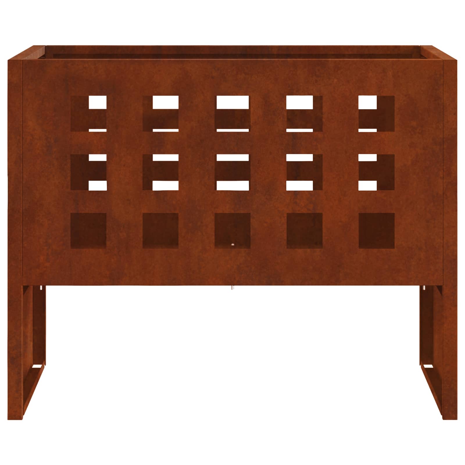 vidaXL Kominek Brązowy 50 x 30 x 40 cm Stal