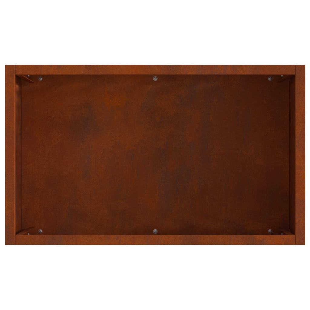 vidaXL Kominek Brązowy 50 x 30 x 40 cm Stal