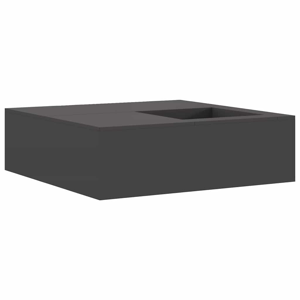 vidaXL Kominek Czarny 100 x 100 x 30 cm Stal
