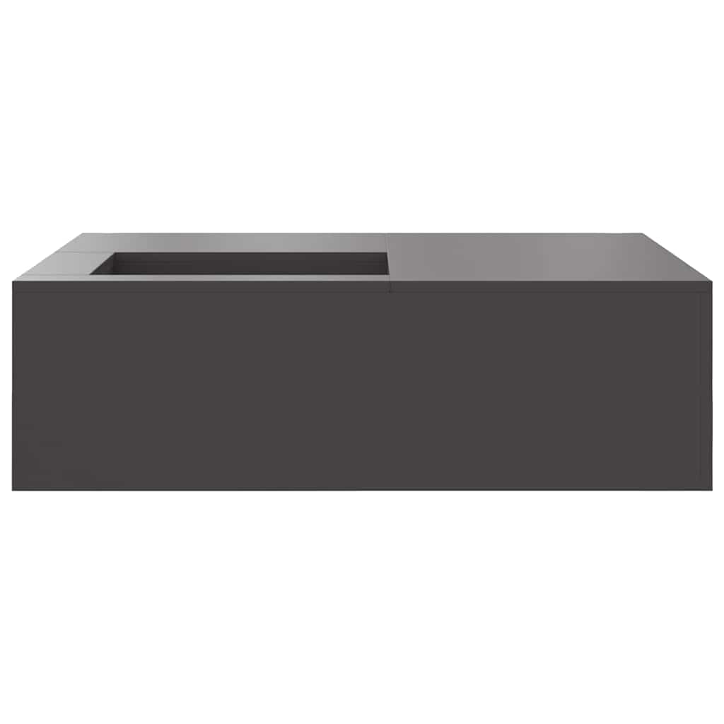 vidaXL Kominek Czarny 100 x 100 x 30 cm Stal