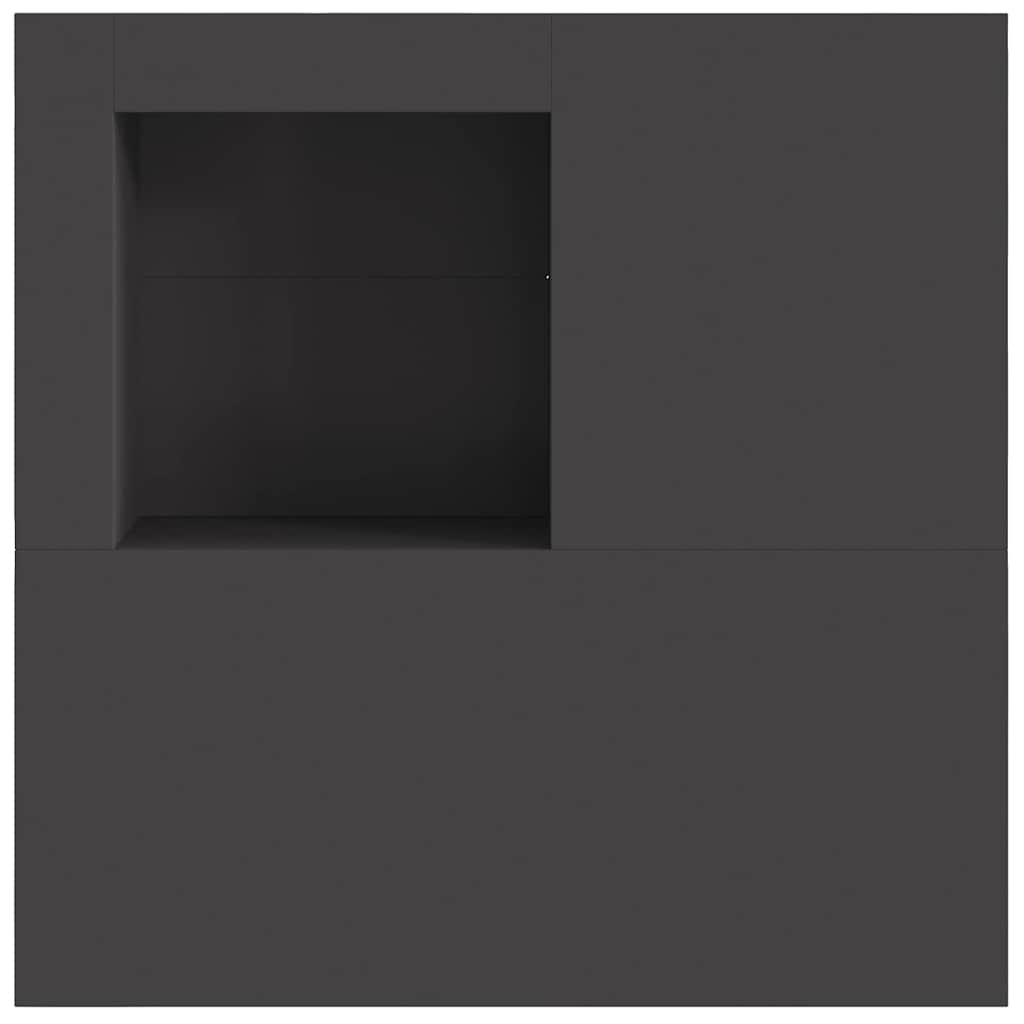 vidaXL Kominek Czarny 100 x 100 x 30 cm Stal