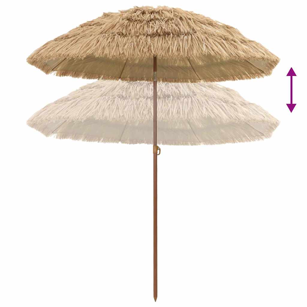 vidaXL Parasolka ogrodowa Naturalny 160 x 160 x 196 cm
