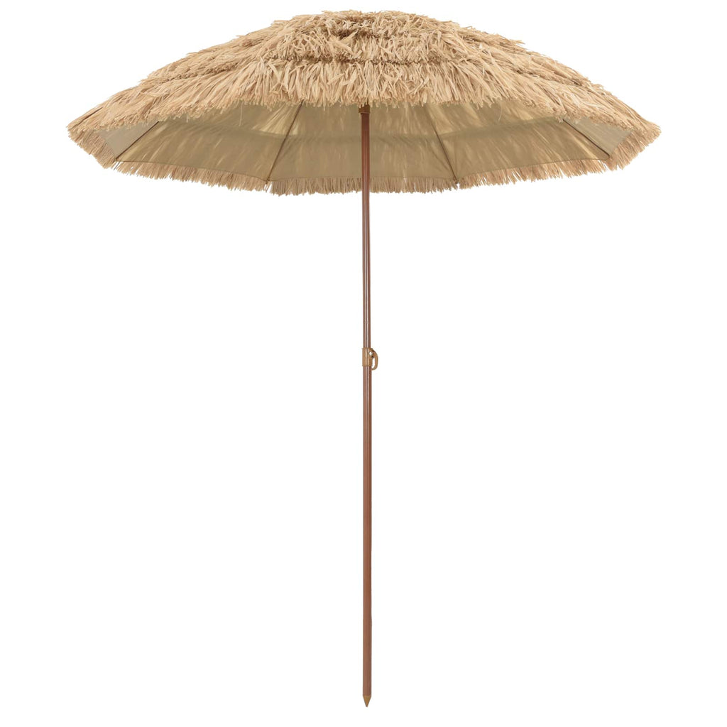 vidaXL Parasol plażowy Naturalny 160 x 160 x 196 cm Poliester i Stal