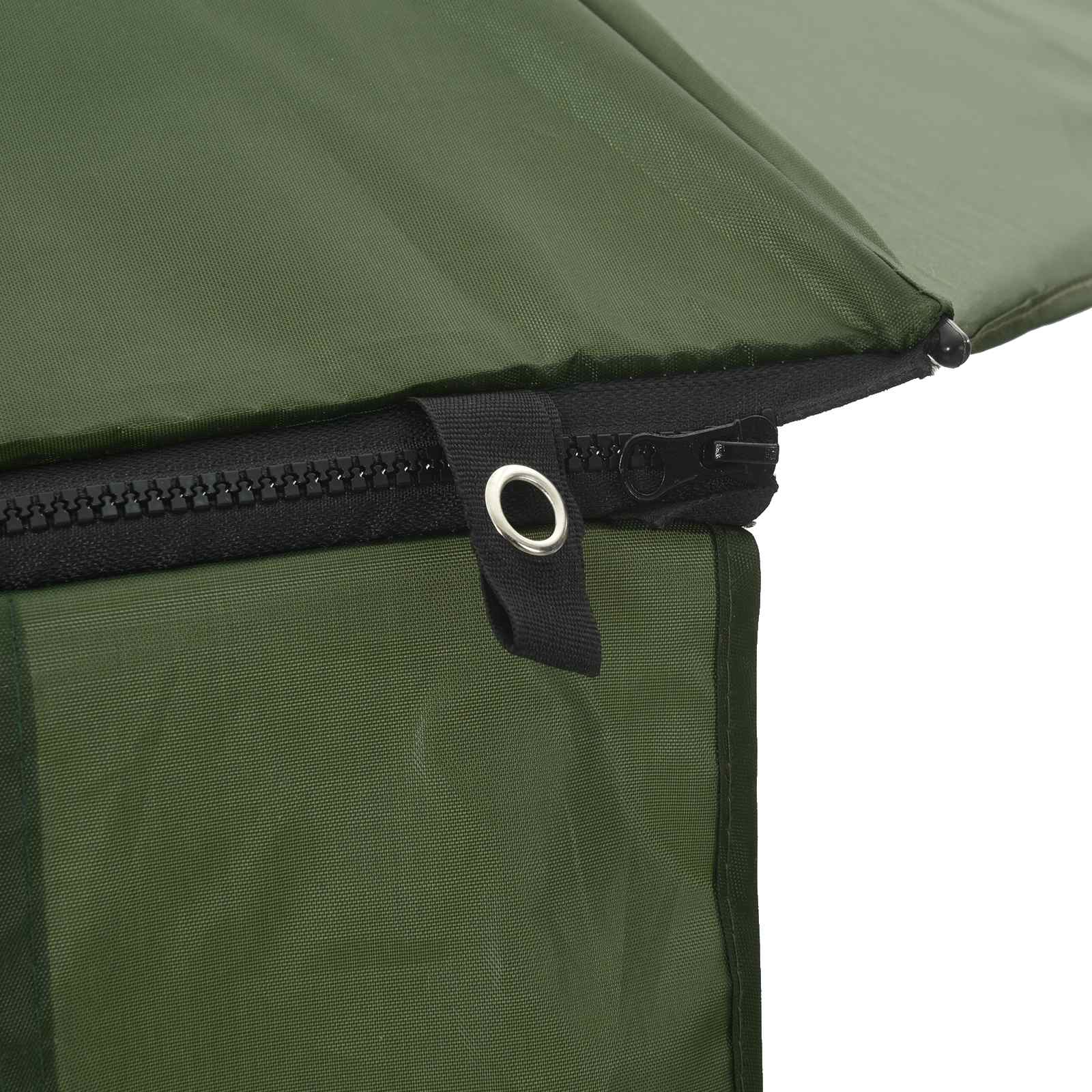 vidaXL Parasol wędkarski Żółta armia 240 x 210 cm Poliester Oxford