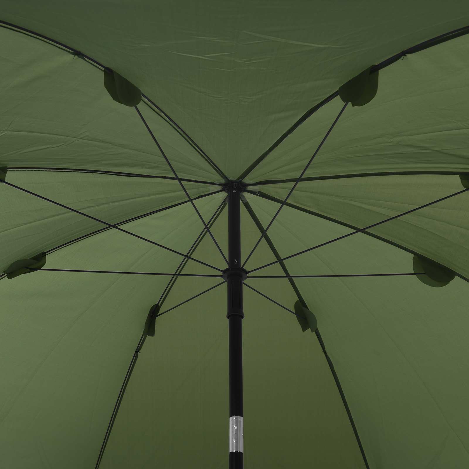 vidaXL Parasol wędkarski Żółta armia 300 x 240 cm Poliester Oxford
