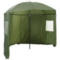 vidaXL Parasol wędkarski Żółta armia 300 x 240 cm Poliester Oxford