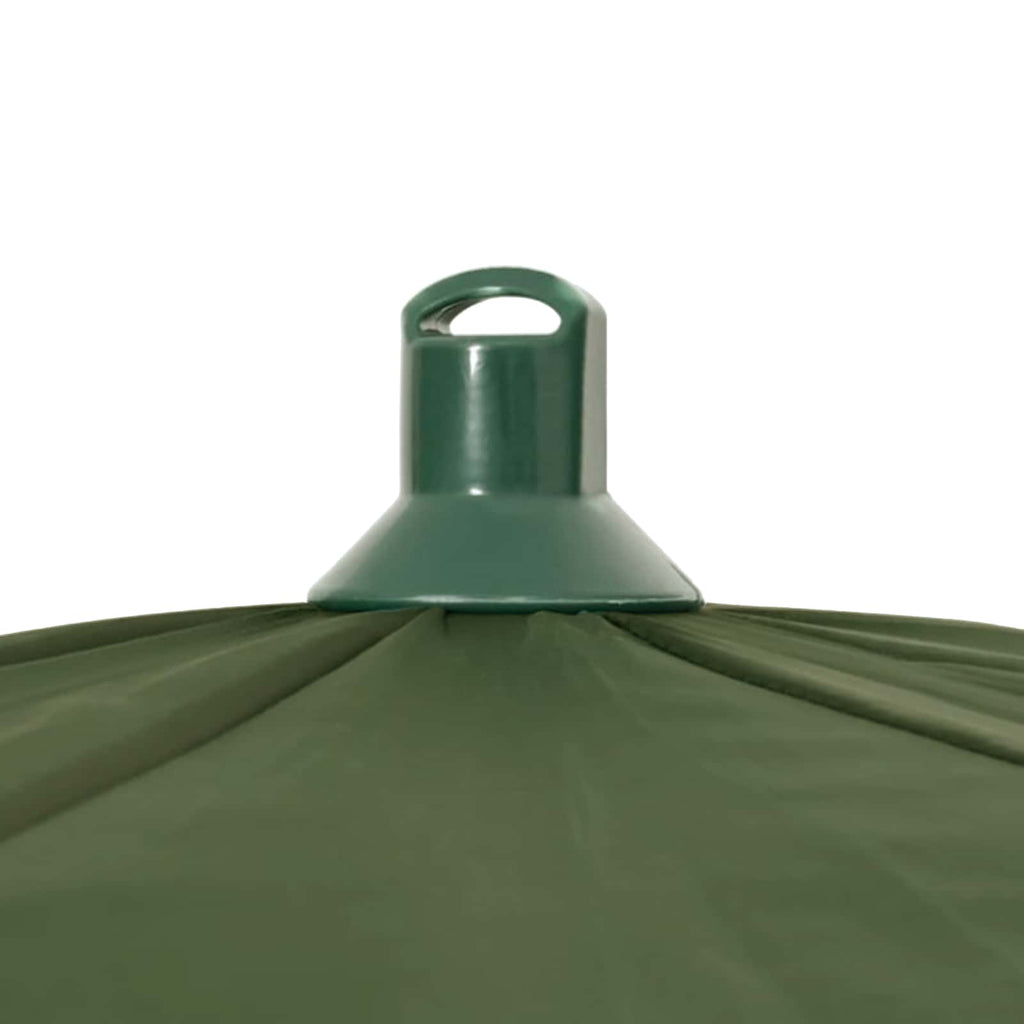 vidaXL Parasol wędkarski Żółta armia 220 x 185 cm Poliester Oxford